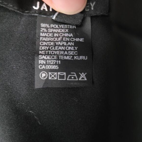 Jay Godfrey Roland Black Tuxedo Jumpsuit Sz 4 Sophisticated Classy Modest Elegan - Picture 7 of 15